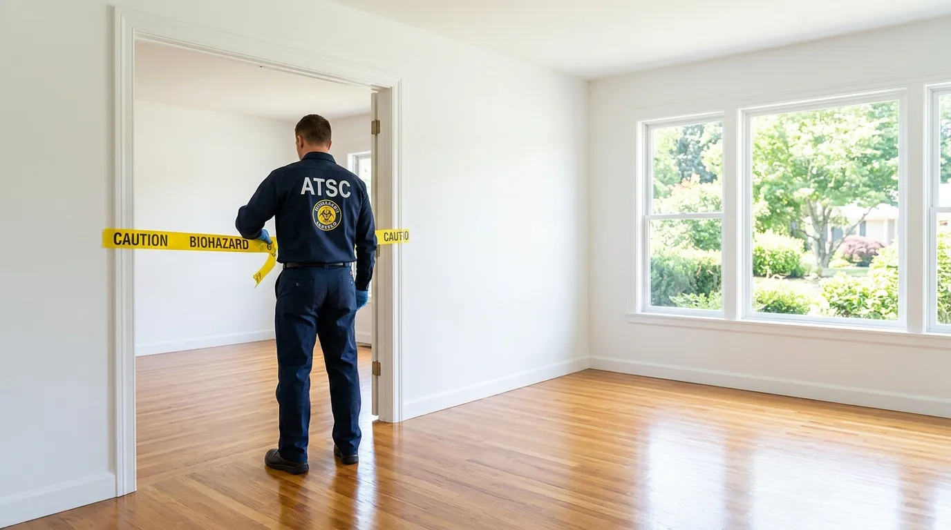 Certified biohazard cleanup crew performing Crime Scene Cleanup in Easthampton