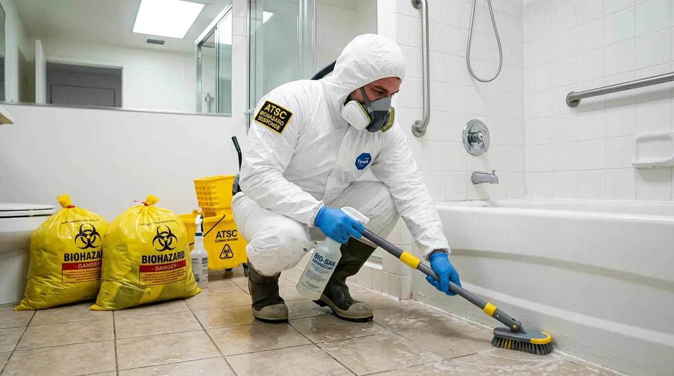 Decontamination equipment deployed for Blood Cleanup in Easthampton